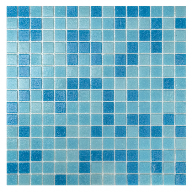 Мозаика Микс голубой смальта 32,7х32,7х0,4 см от магазина ЛесКонПром.ру