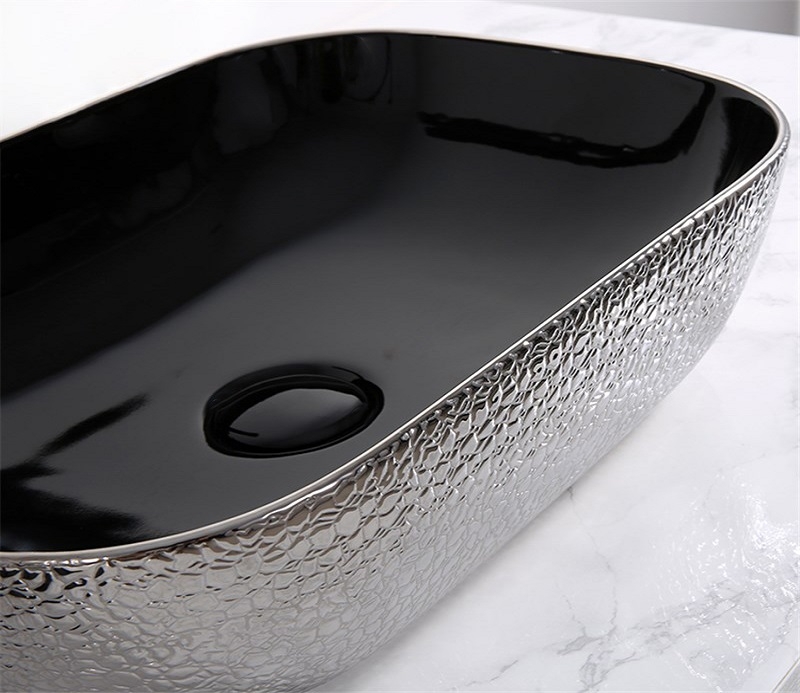 Раковина-чаша CeramaLux 50 D1302H020 Серебро Черная от магазина ЛесКонПром.ру