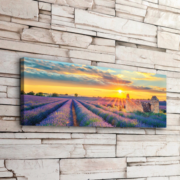 Канвас Лавандовые поля 45х115 см от магазина ЛесКонПром.ру