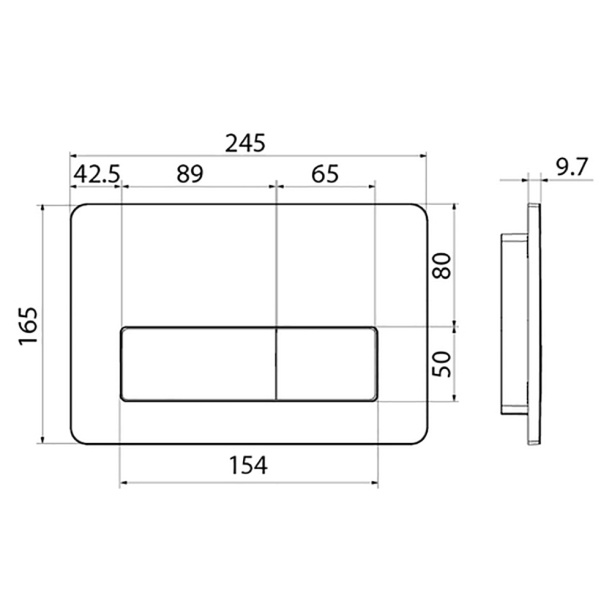 Кнопка для инсталляции IDDIS Unifix чёрная от магазина ЛесКонПром.ру