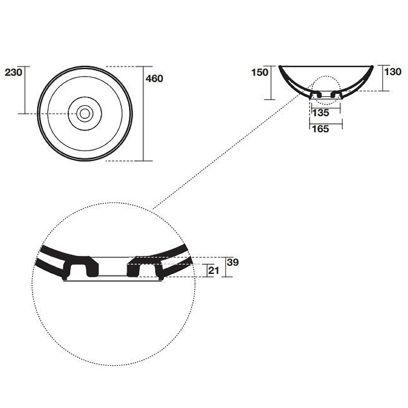 Раковина-чаша Kerasan Ciotola 46 430331 Черная матовая от магазина ЛесКонПром.ру