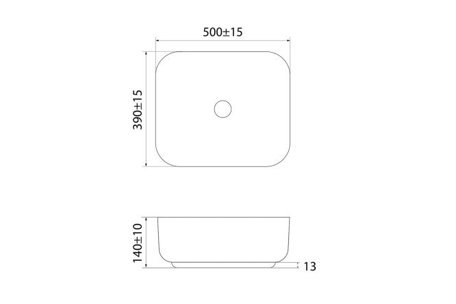 Умывальник накладной IDDIS Bridge 80534103 от магазина ЛесКонПром.ру