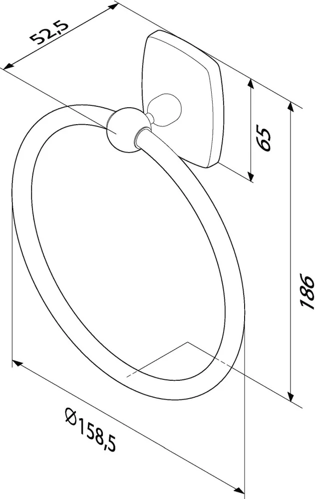 Полотенцедержатель AM.PM Tender A45A34400 от магазина ЛесКонПром.ру