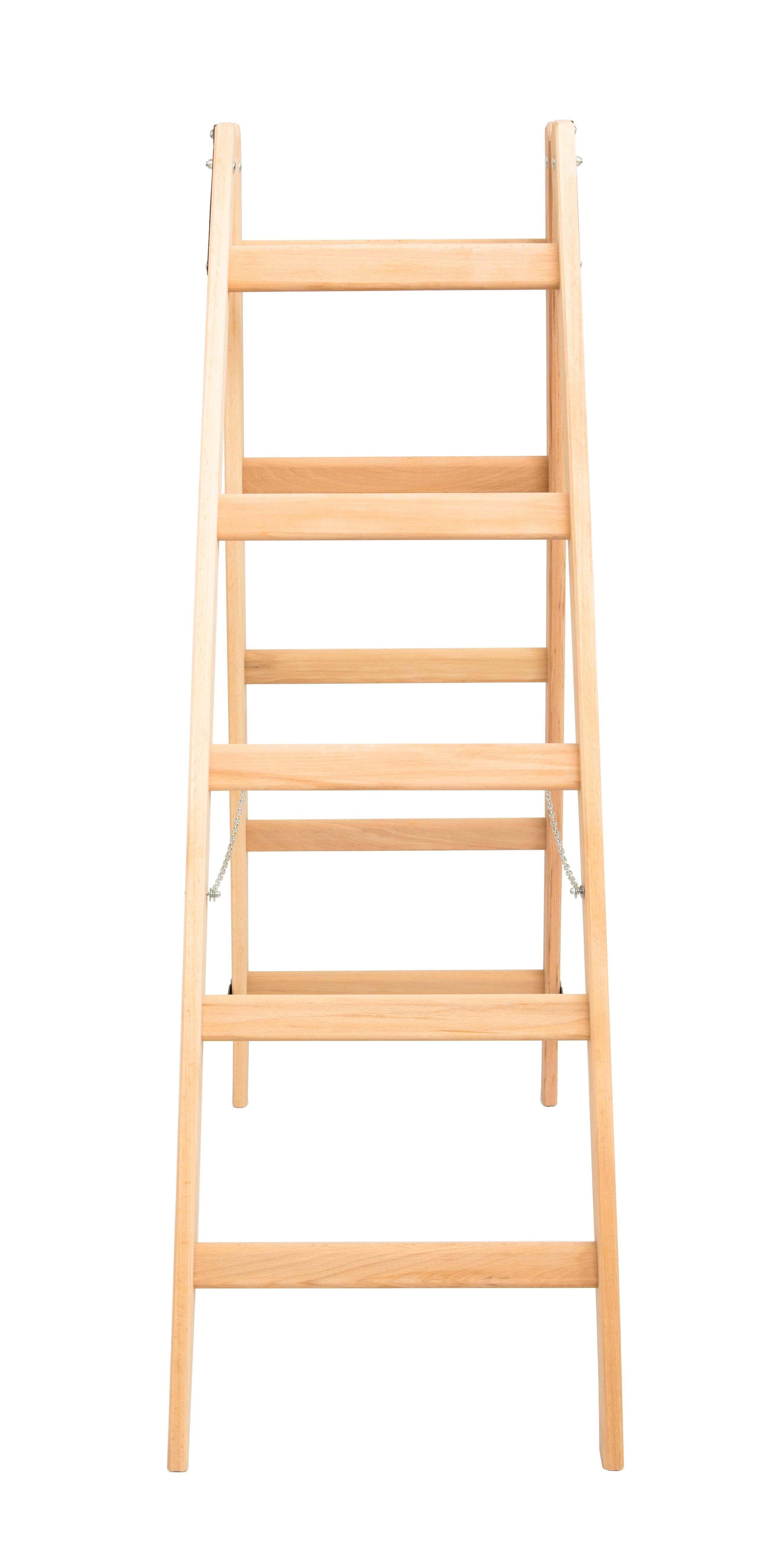 Стремянка двухсторонняя деревянная с перекладинами Hoz-Block Маляр 2х5 ступеней (арт. СДДМ-5) от магазина ЛесКонПром.ру