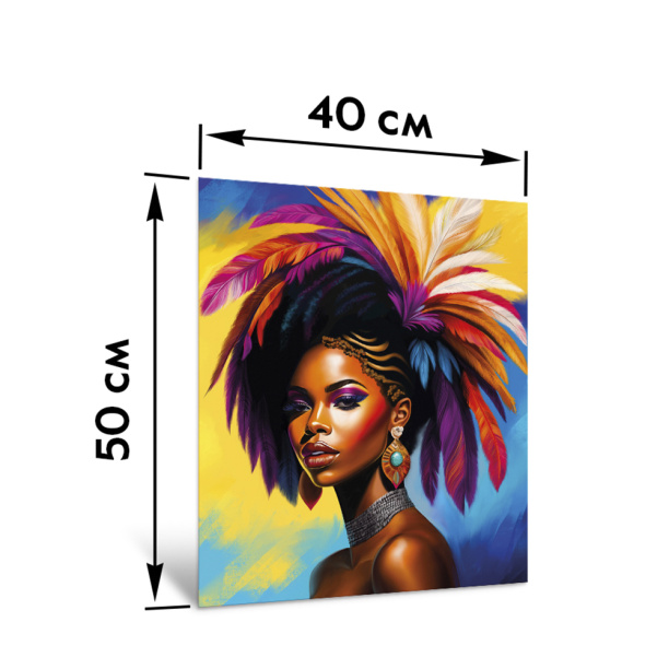 Картина на стекле 40х50 см Девушка абстракция от магазина ЛесКонПром.ру