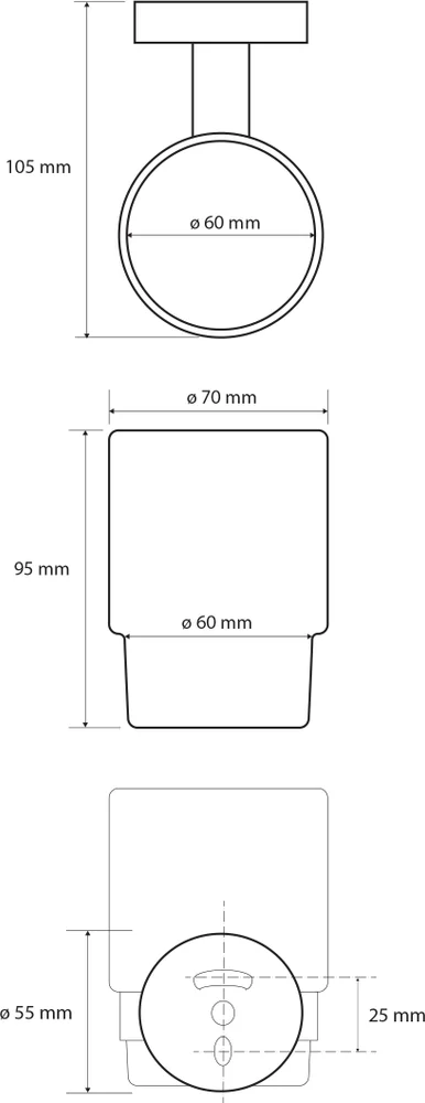 Стакан Bemeta Dark 104110010 от магазина ЛесКонПром.ру