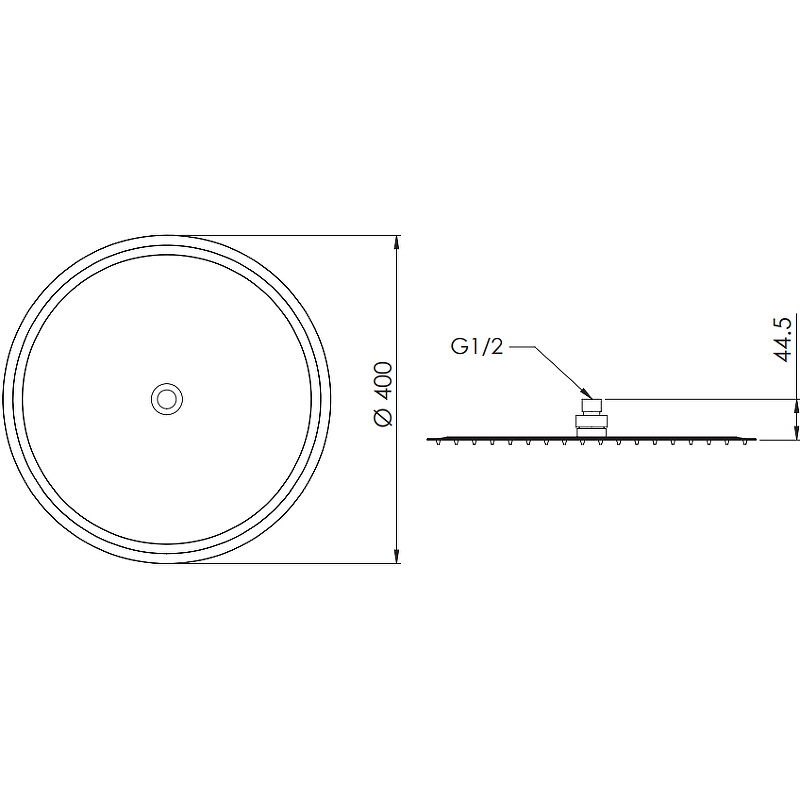 Верхний душ Remer 357UFM40X Хром от магазина ЛесКонПром.ру