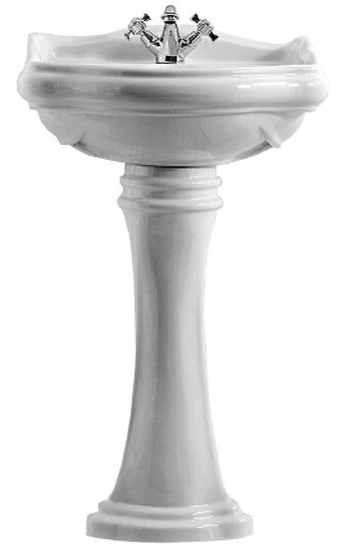 Раковина Kerasan Retro 55 104501*1 Белая от магазина ЛесКонПром.ру