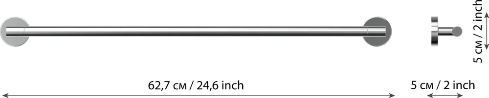 Полотенцедержатель Fora Long L002 60 см от магазина ЛесКонПром.ру