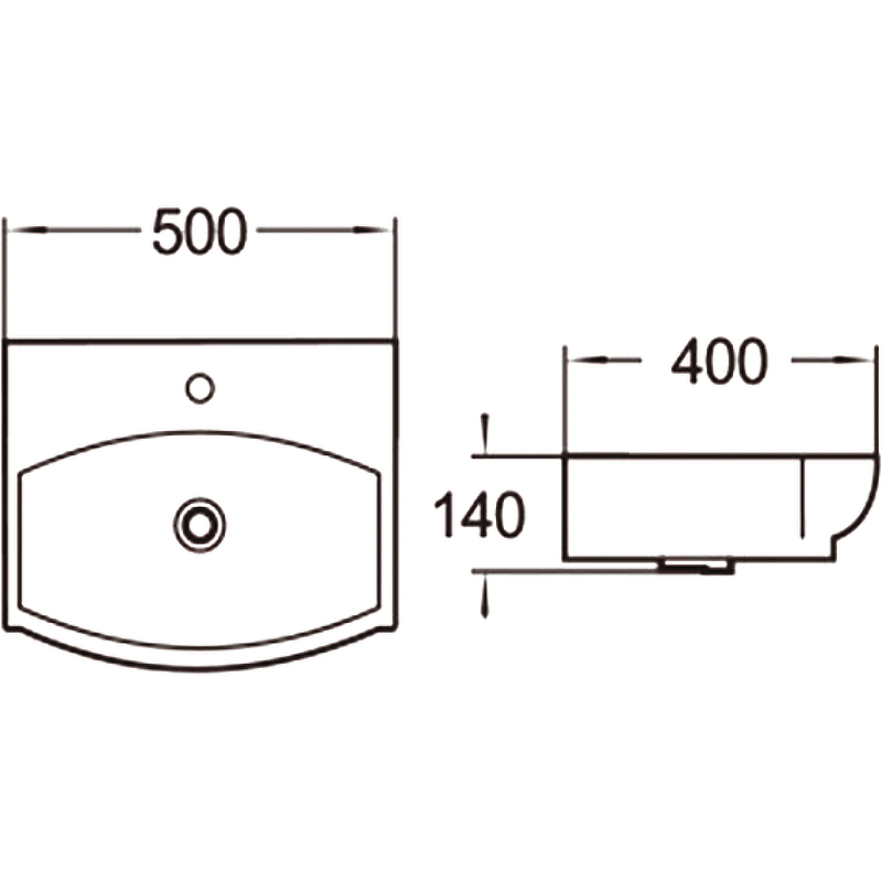 Раковина SantiLine 50 SL-2024 Белая от магазина ЛесКонПром.ру
