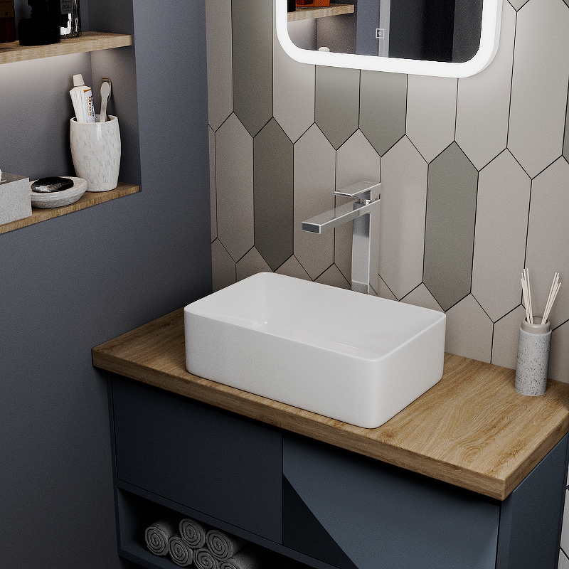 Раковина-чаша D&K Berlin 38 DT1430816 Белая от магазина ЛесКонПром.ру