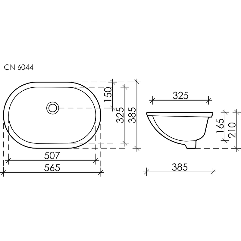 Раковина Ceramica Nova Element 57 CN6044 Белая от магазина ЛесКонПром.ру