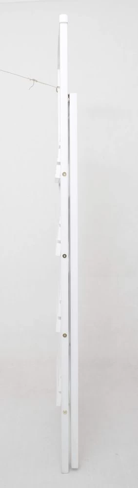 Стремянка деревянная с широкими ступенями Hoz-Block Микки 4 ступени Белая (арт. СДМ-4Б) от магазина ЛесКонПром.ру