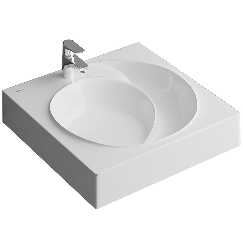 Раковина Grossman Neo 60 2606001 на стиральную машину Белая от магазина ЛесКонПром.ру