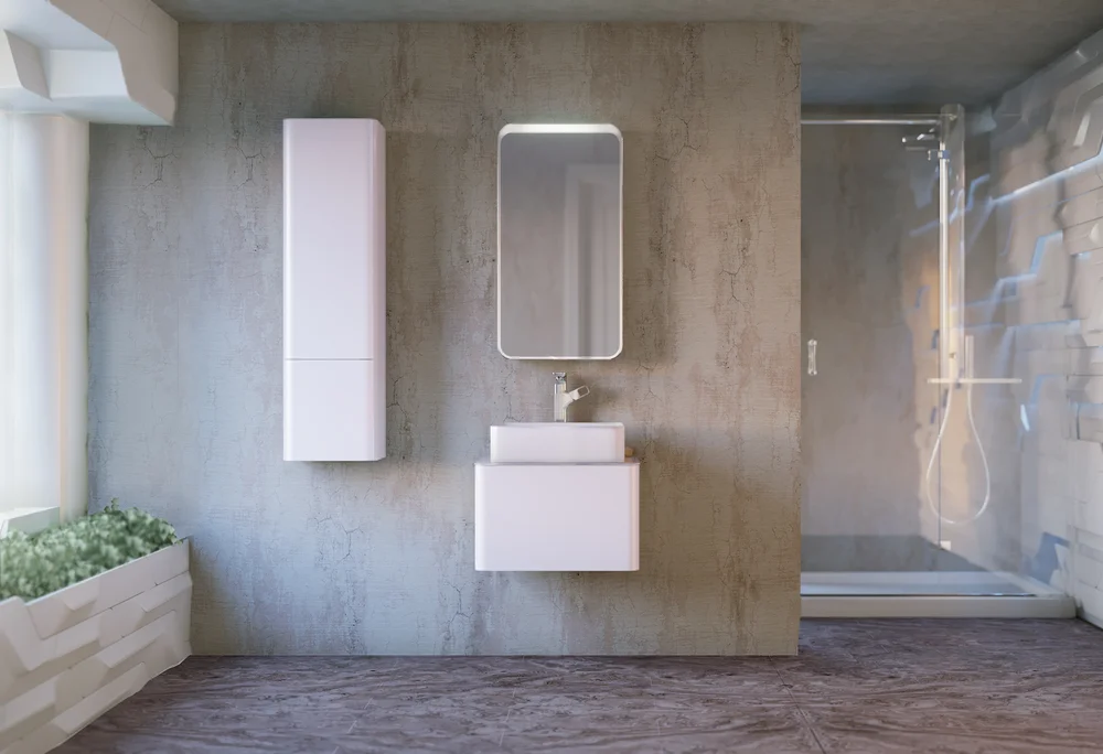 Зеркало-шкаф Raval Pure 46 с подсветкой от магазина ЛесКонПром.ру