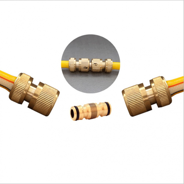 Соединитель латунный для шлангов от магазина ЛесКонПром.ру