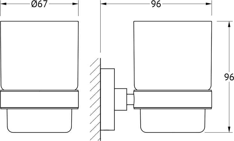 Стакан Artwelle Harmonie HAR 012 от магазина ЛесКонПром.ру