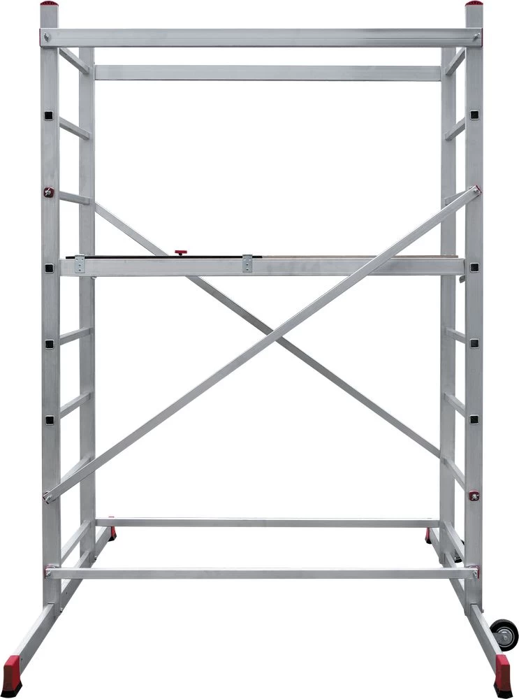 Алюминиевая Вышка-тура НОВАЯ ВЫСОТА с рабочей высотой до 3,3 м. Арт. 1410208 от магазина ЛесКонПром.ру