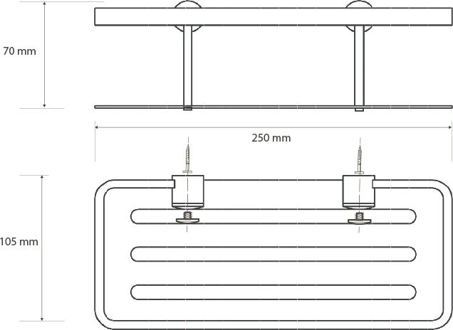 Полка Bemeta Cytro 146208052 для душа от магазина ЛесКонПром.ру