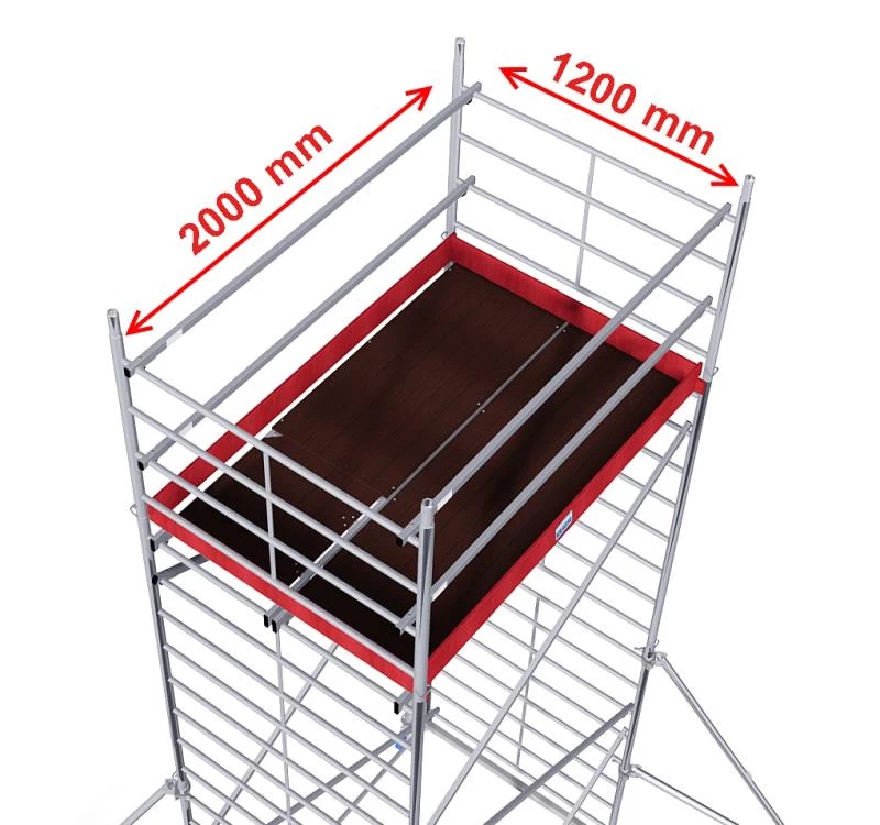 Алюминиевая Вышка-тура KRAUSE PROTEC XXL РВ 8,3 м (Арт.911162) от магазина ЛесКонПром.ру