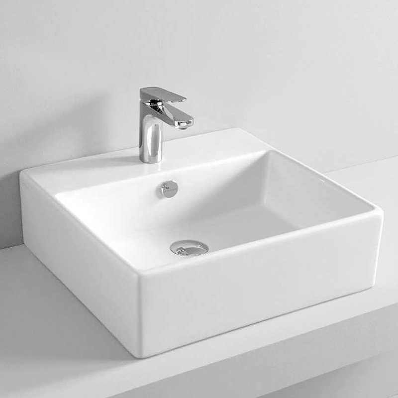 Раковина Artceram Quadro 50 QUL002 01 00 Белая глянцевая от магазина ЛесКонПром.ру