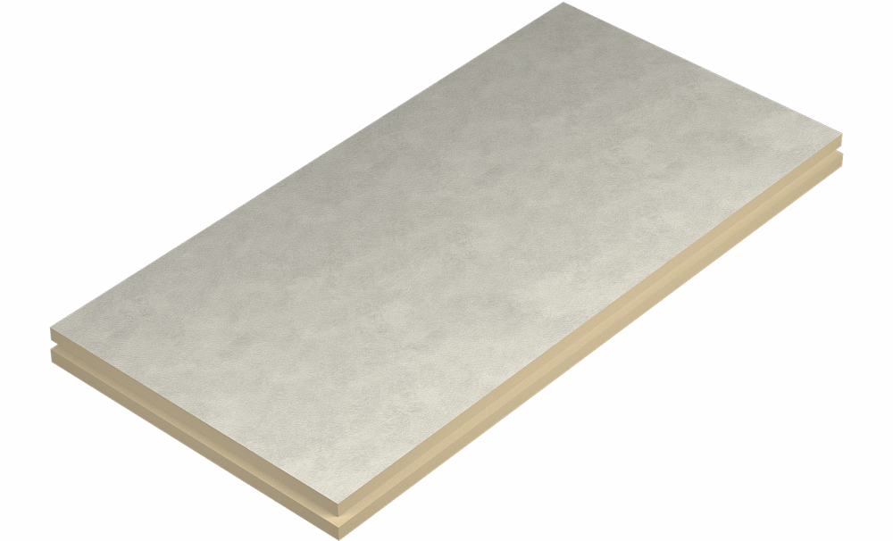 Плита теплоизоляционная LOGICPIR Prof СХМ/СХМ Г2 2385х1185х50 мм, L-кромка от магазина ЛесКонПром.ру