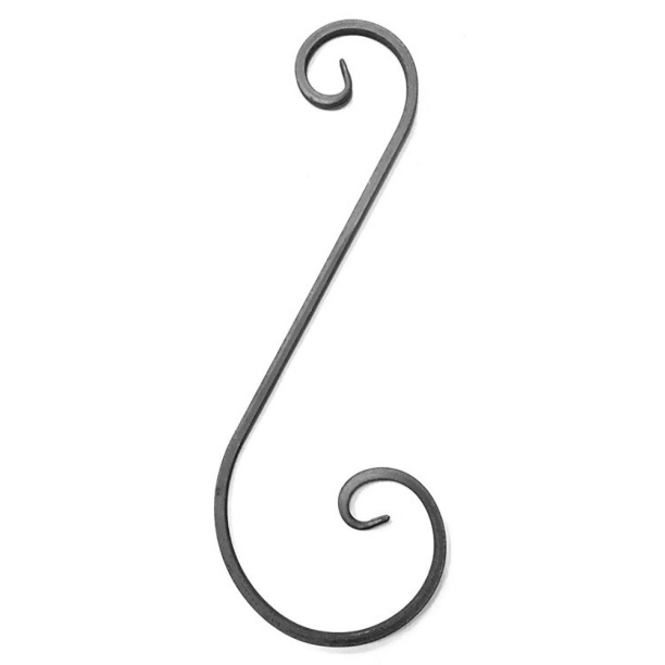 Завиток S из 10х10 мм 550х210 мм от магазина ЛесКонПром.ру