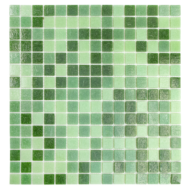 Мозаика Микс зеленый смальта 32,7х32,7х0,4 см от магазина ЛесКонПром.ру