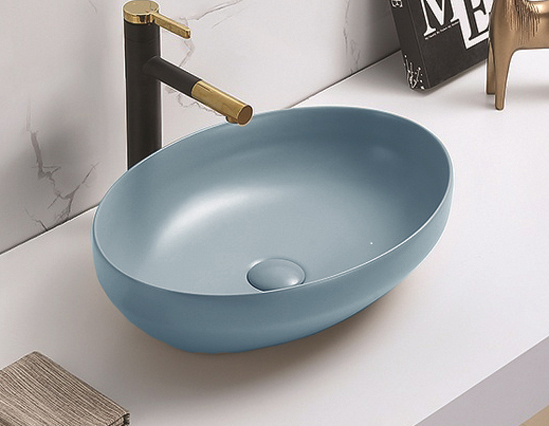 Раковина-чаша CeramaLux 50 78590MHL Голубая матовая от магазина ЛесКонПром.ру