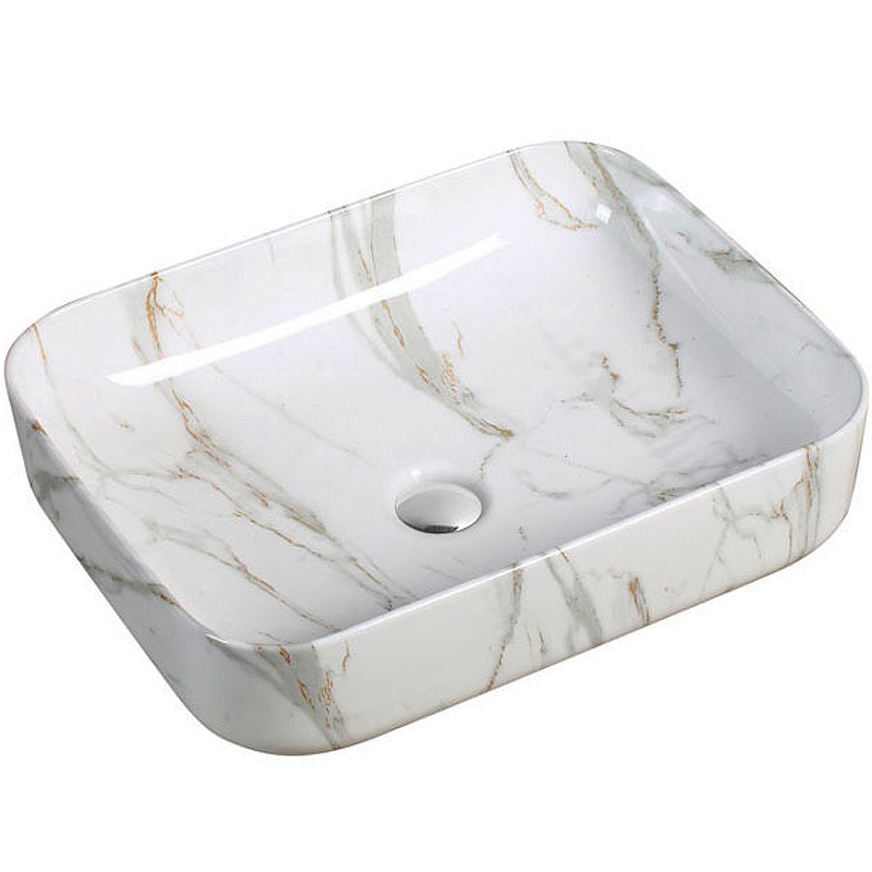 Раковина-чаша SantiLine 50 SL-7020 Белый мрамор от магазина ЛесКонПром.ру