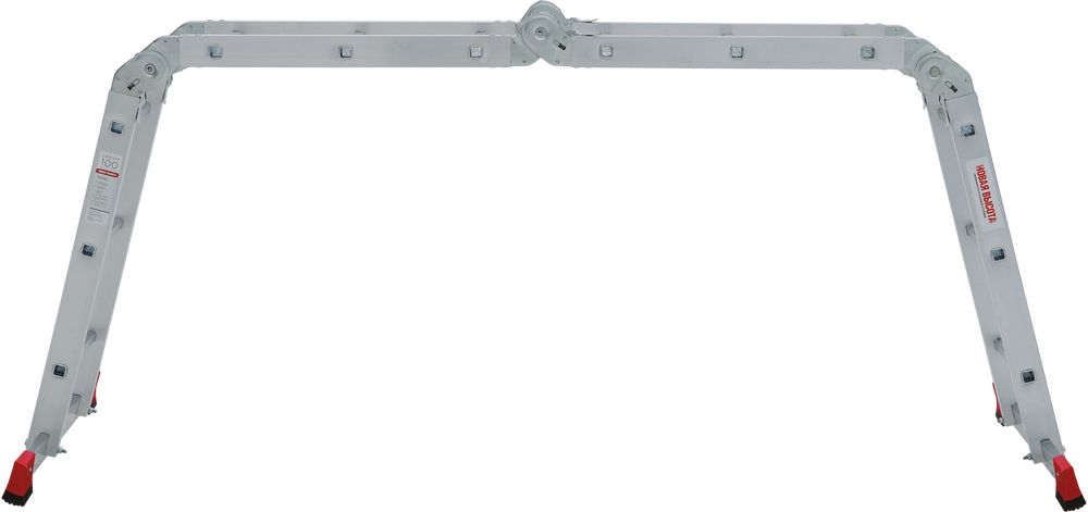 Алюминиевая четырехсекционная лестница-трансформер 400 мм NV1323 НОВАЯ ВЫСОТА 4Х3 арт.1323403 от магазина ЛесКонПром.ру
