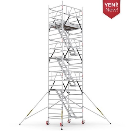 Вышка-тура алюминиевая CAGSAN  ProTUBE 120Х180, рабочая высота 8м50см(LN650ME_(180) от магазина ЛесКонПром.ру