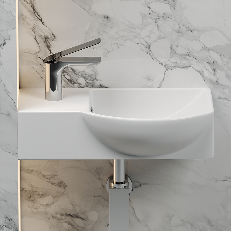 Раковина Ceramica Nova Element 40 R CN6039R Белая от магазина ЛесКонПром.ру