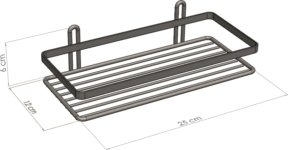 Полка Tekno-tel ES081G золотистая от магазина ЛесКонПром.ру