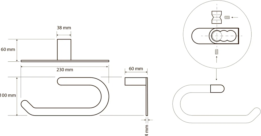 Полотенцедержатель Bemeta Galla 108104060 от магазина ЛесКонПром.ру