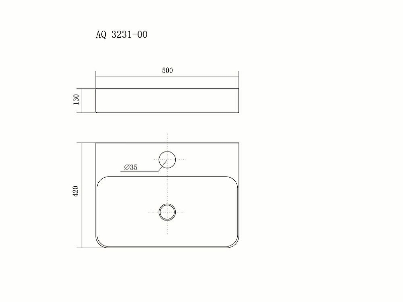 Раковина Aquatek 50 AQ3231-00 Белая от магазина ЛесКонПром.ру
