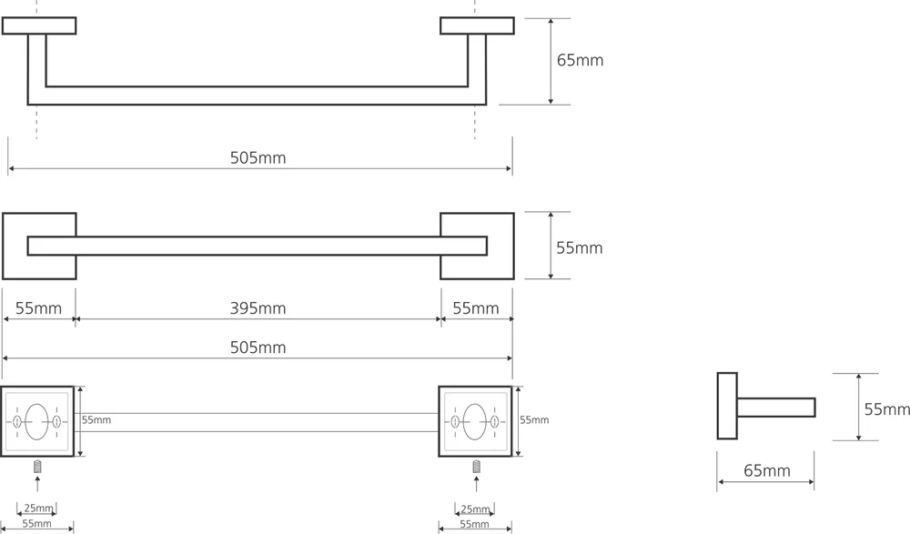 Полотенцедержатель Bemeta Beta 132204022 от магазина ЛесКонПром.ру