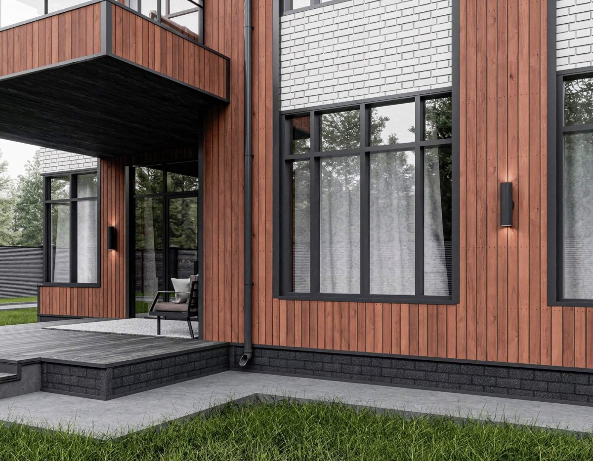 Фасадная плитка ТЕХНОНИКОЛЬ HAUBERK Цокольный кирпич Скандинавский от магазина ЛесКонПром.ру