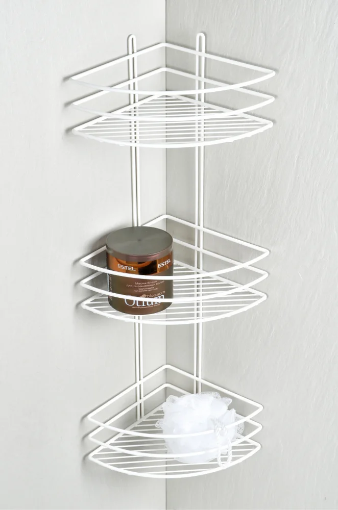 Полка Fixsen FX-710W-3 угловая, белая от магазина ЛесКонПром.ру