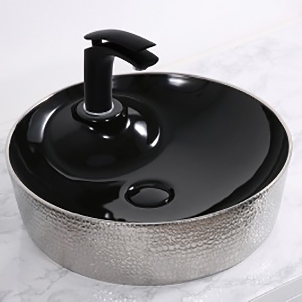 Раковина-чаша CeramaLux 45 D1306H020 Черный Серебряный от магазина ЛесКонПром.ру