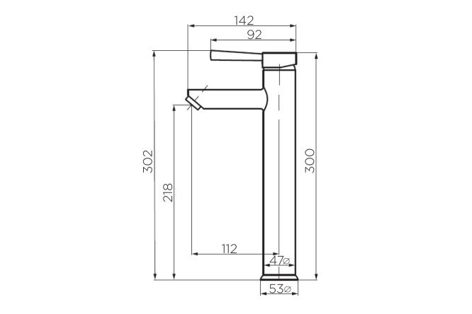 Смеситель для умывальника Ultra высокий 80529575 от магазина ЛесКонПром.ру