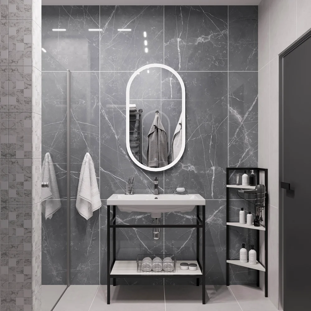 Зеркало DIWO Переславль 55 с подсветкой от магазина ЛесКонПром.ру