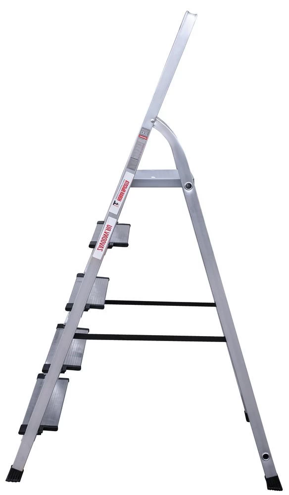 Стремянка алюминиевая с широкой ступенью Новая Высота 5 ступеней (арт. 2117105) от магазина ЛесКонПром.ру