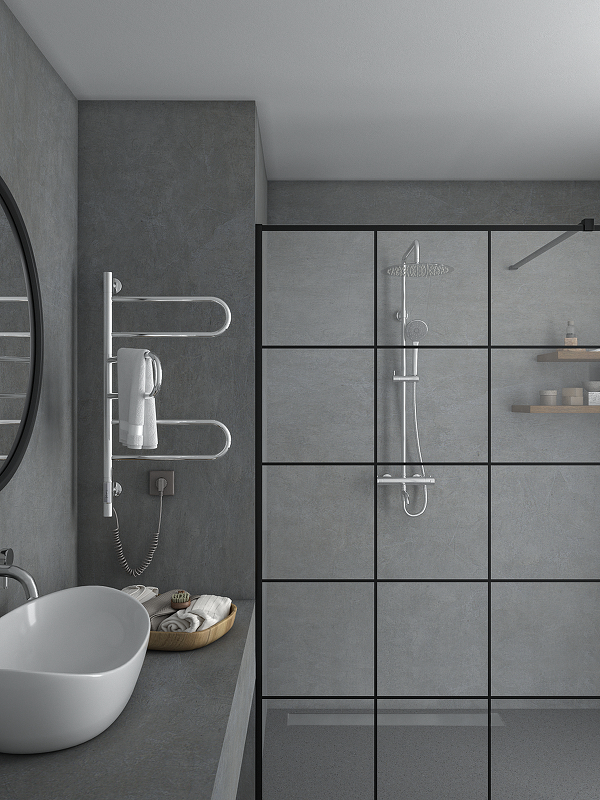 Электрический полотенцесушитель Vincea 44х80 VTD-1R2CE Хром от магазина ЛесКонПром.ру