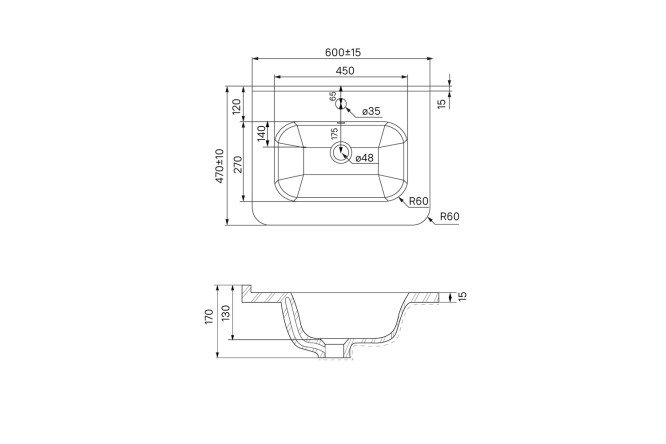 Умывальник накладной IDDIS 80537386 от магазина ЛесКонПром.ру