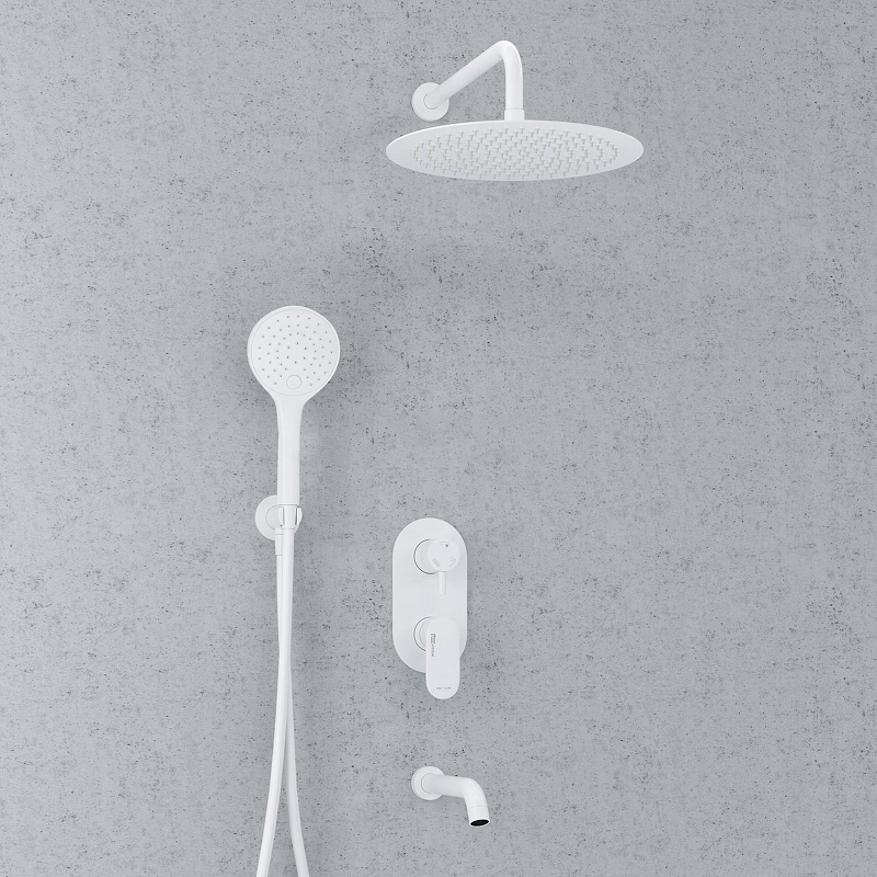 Душевая система WasserKRAFT А85161 Белая матовая от магазина ЛесКонПром.ру