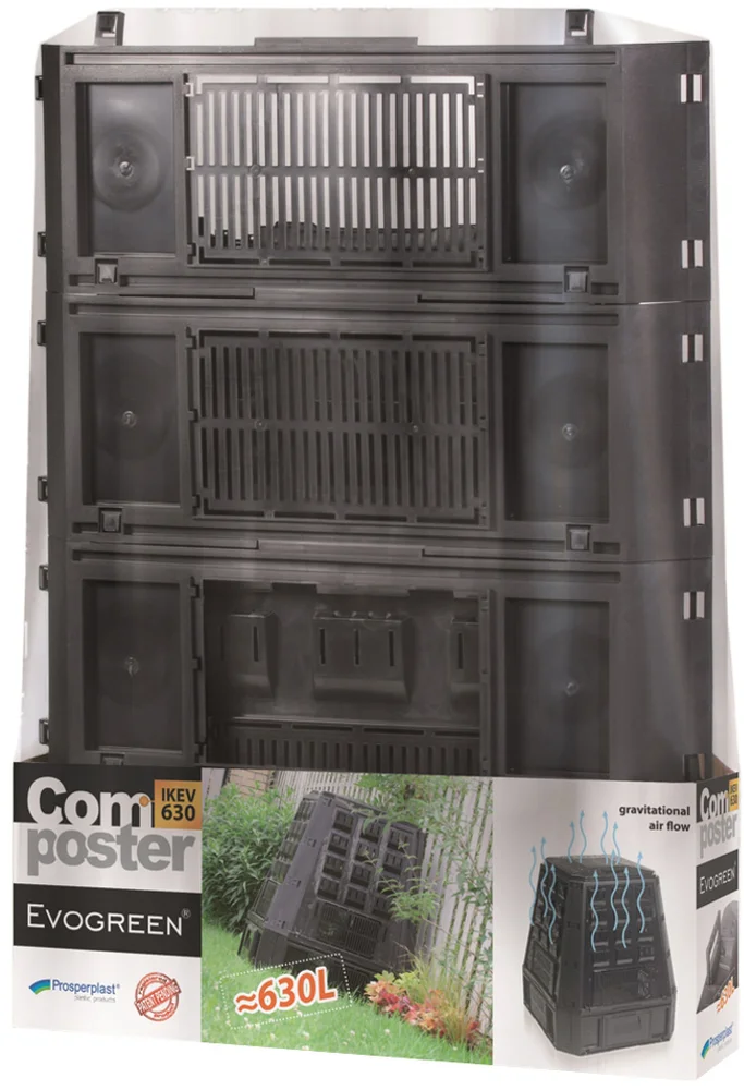 Компостер Prosperplast Evogreen 630 л, черный от магазина ЛесКонПром.ру
