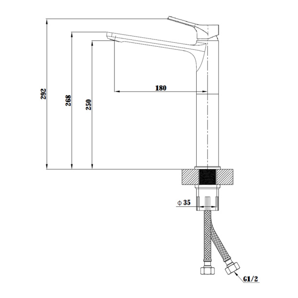 Смеситель для раковины Milardo Note хром от магазина ЛесКонПром.ру