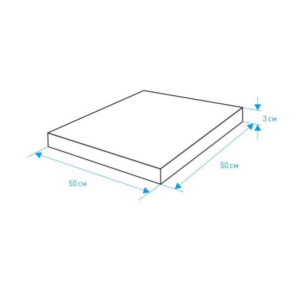 Плитка резиновая 50х50х3 см зеленая от магазина ЛесКонПром.ру