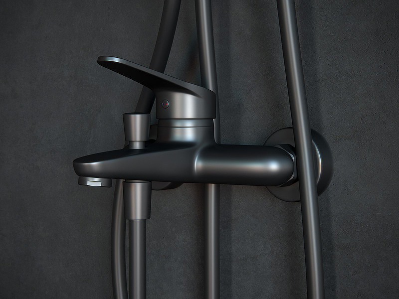 Душевая система Laguraty 7005 Черный от магазина ЛесКонПром.ру